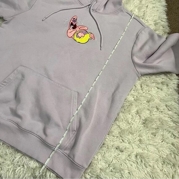 Divided H&M Light Purple Patrick Star Regular Fit Hoodie Sweatshirt Size M - Picture 9 of 11